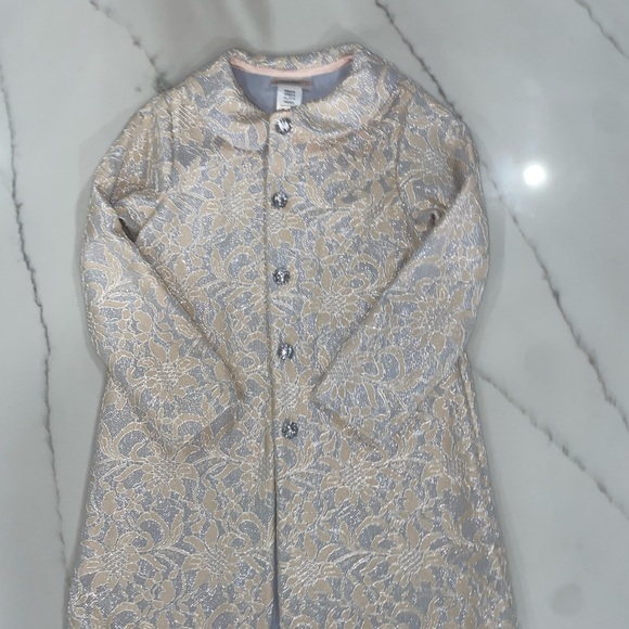 Worn once for wedding. Size 6. Girls coat - Picture 1 of 6